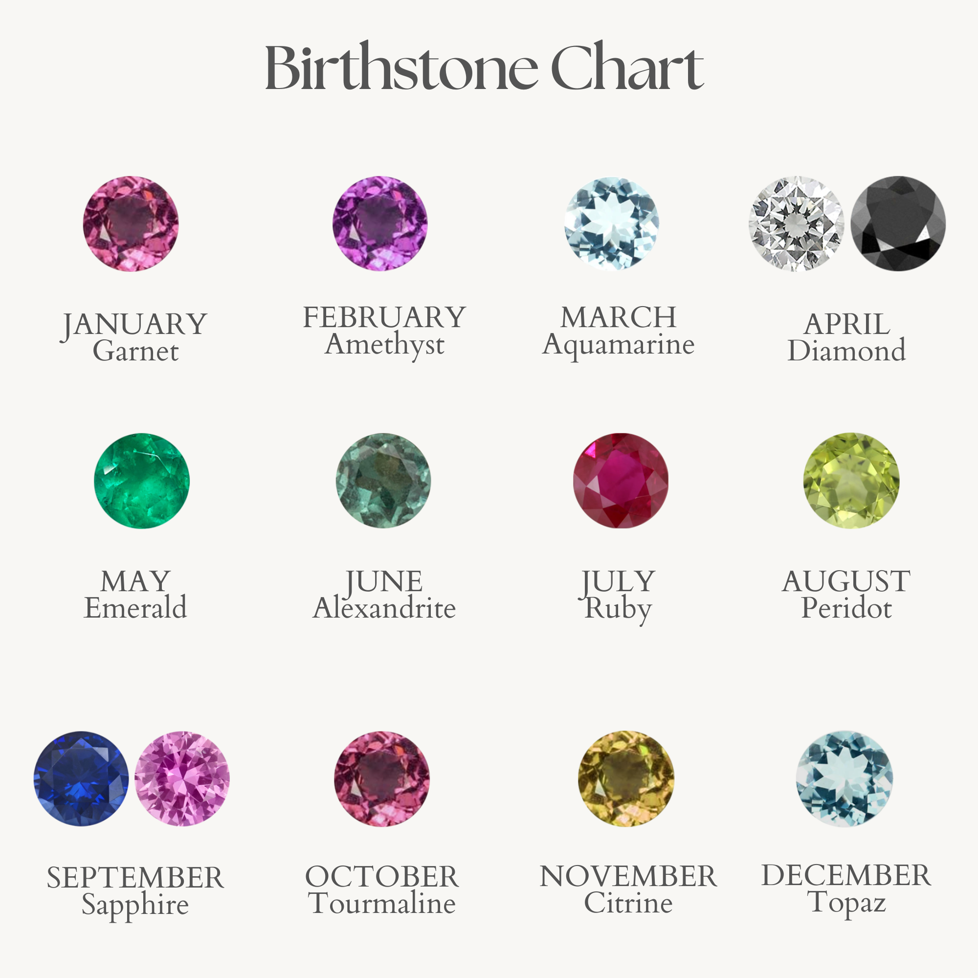 Crescent Birthstone Necklace (Charm Option)