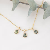 Bezel Green Sapphire Charm 4.8mm