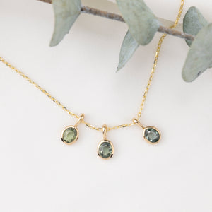 Bezel Green Sapphire Charm 4.8mm