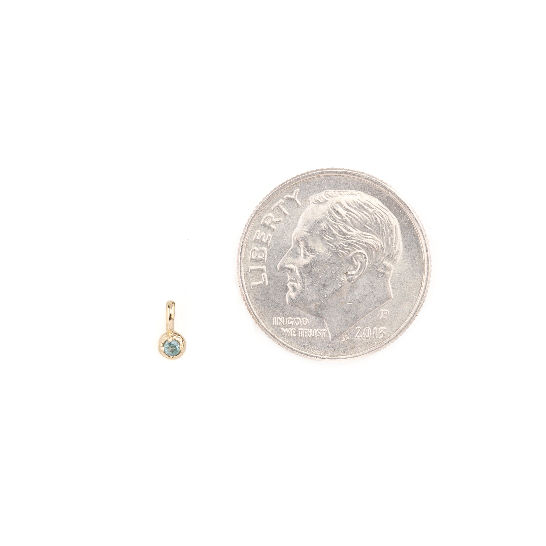 Dahlia Birthstone Charm 1.5mm