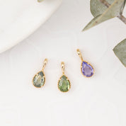 Dahlia Pear-Cut Madagascar Sapphire Charm
