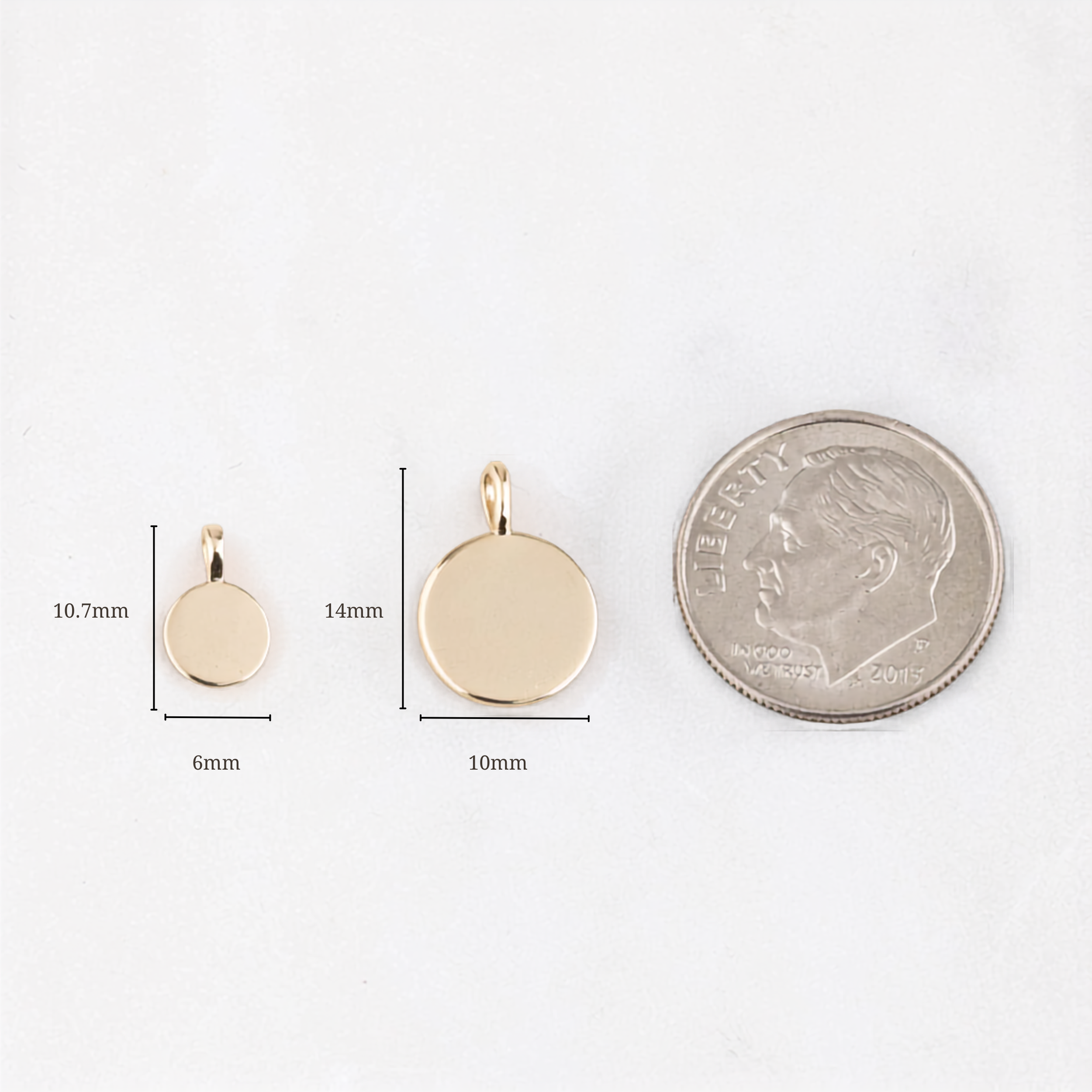 Initial Disc 6mm Charm
