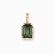 Patia Emerald-Cut Queensland Sapphire Charm