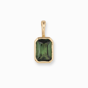 Patia Emerald-Cut Queensland Sapphire Charm