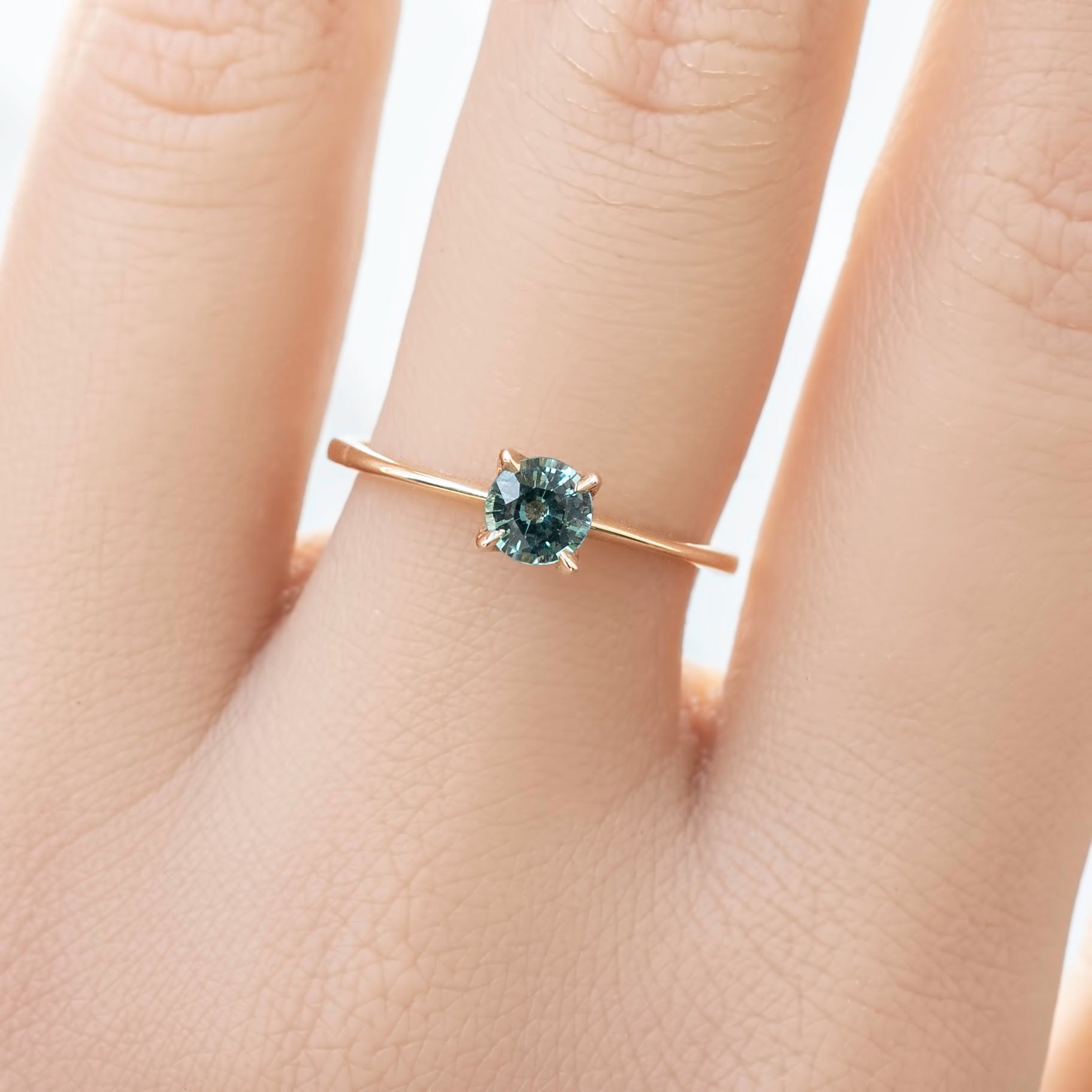 Sara Ring, 0.40ct Unheated Madagascar Sapphire of your choice