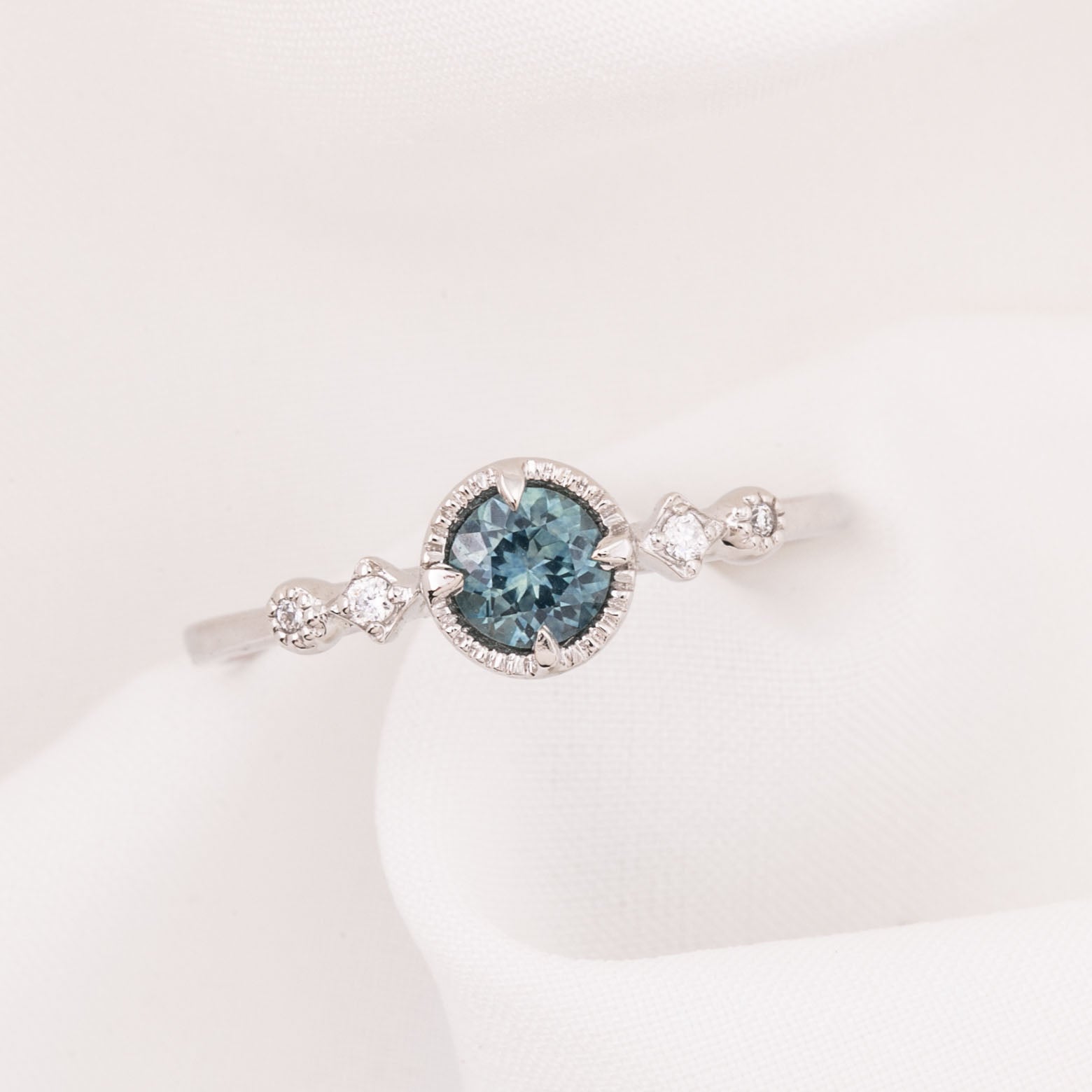 Stella Ring, 0.45ct Montana Sapphire of your choice
