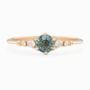 Estel Fleur Ring, 0.55ct Unheated Sapphire