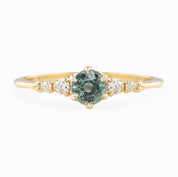 Estel Fleur Ring, 0.55ct Unheated Sapphire