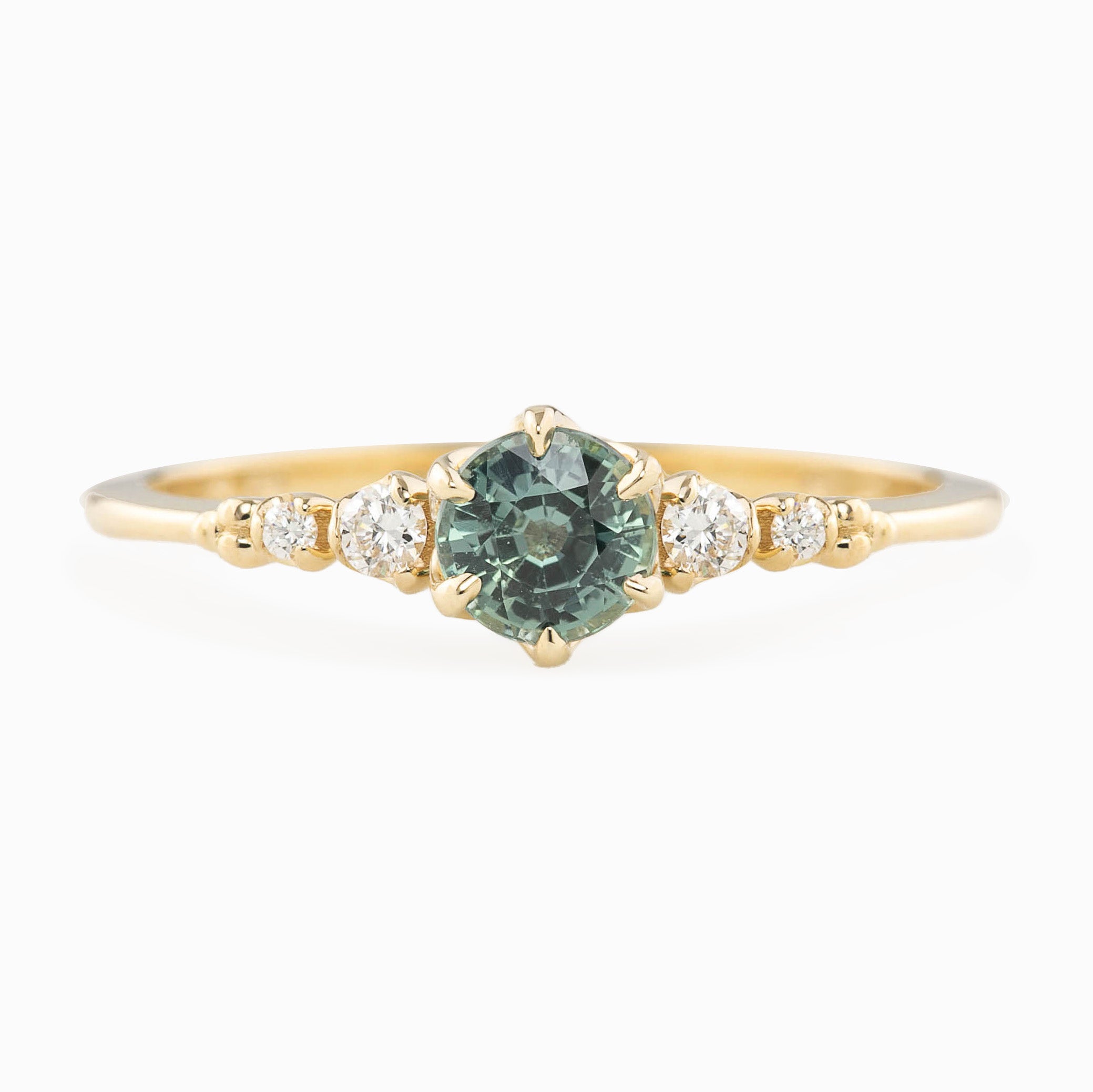 Estel Fleur Ring, 0.55ct Unheated Sapphire