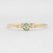 Estel Bezel Ring, 0.18ct Montana Sapphire of your choice