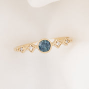 Celeste Ring, 0.35ct Montana Sapphire