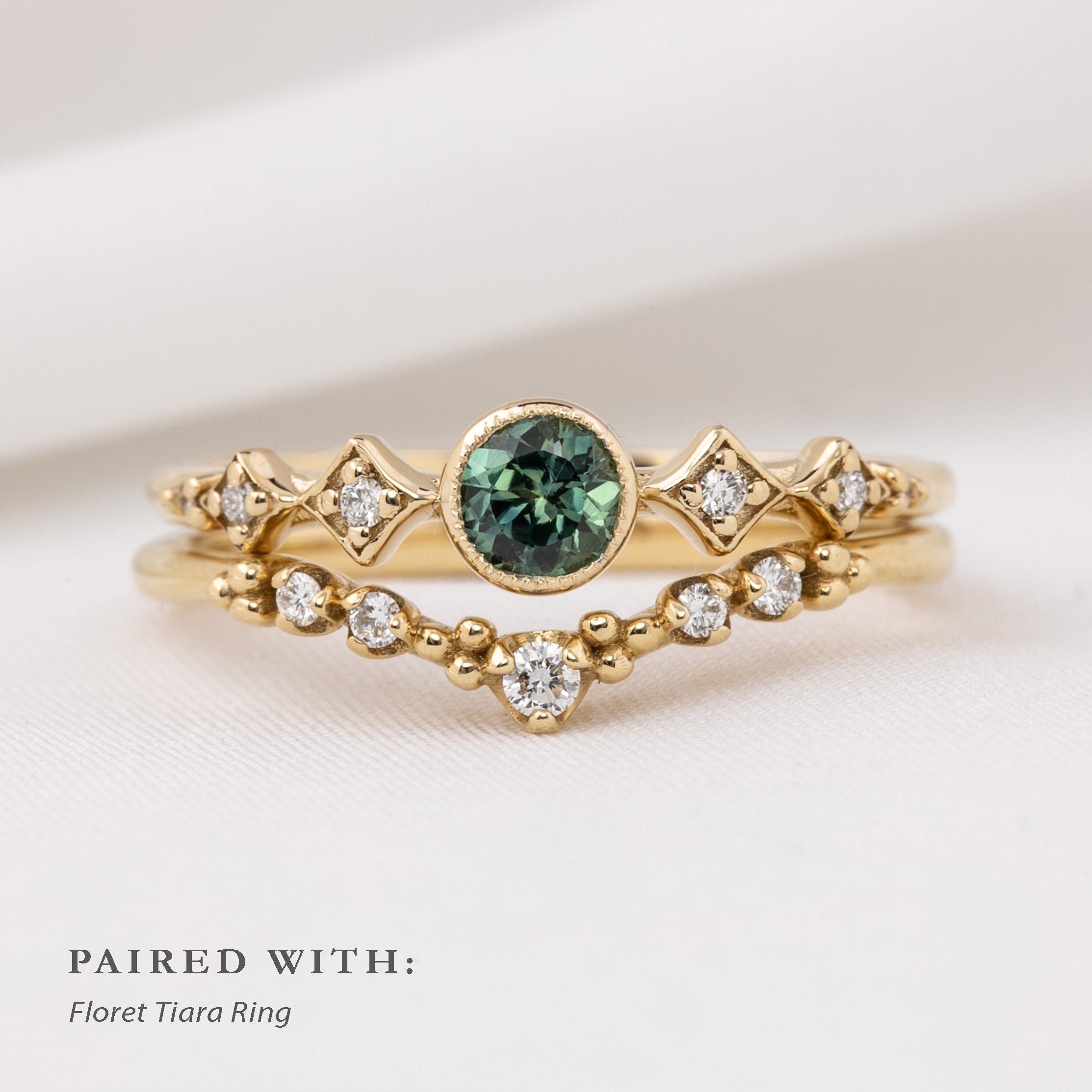 Celeste Ring, 0.35ct Montana Sapphire