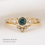 Celeste Ring, 0.35ct Montana Sapphire