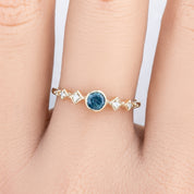 Celeste Ring, 0.35ct Montana Sapphire