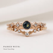Celeste Ring, 0.35ct Montana Sapphire