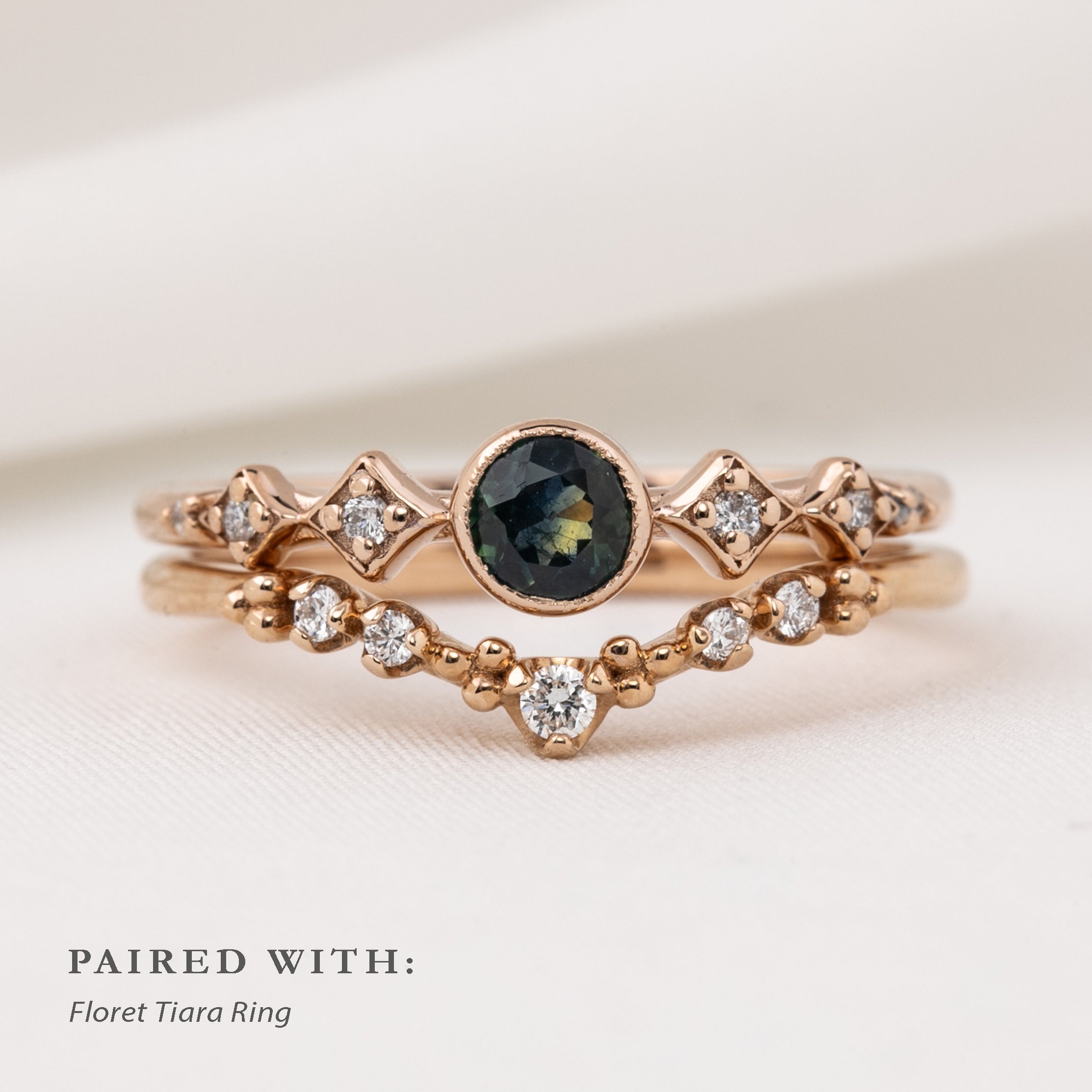 Celeste Ring, 0.35ct Montana Sapphire