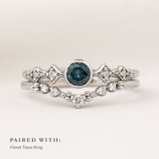 Celeste Ring, 0.35ct Montana Sapphire