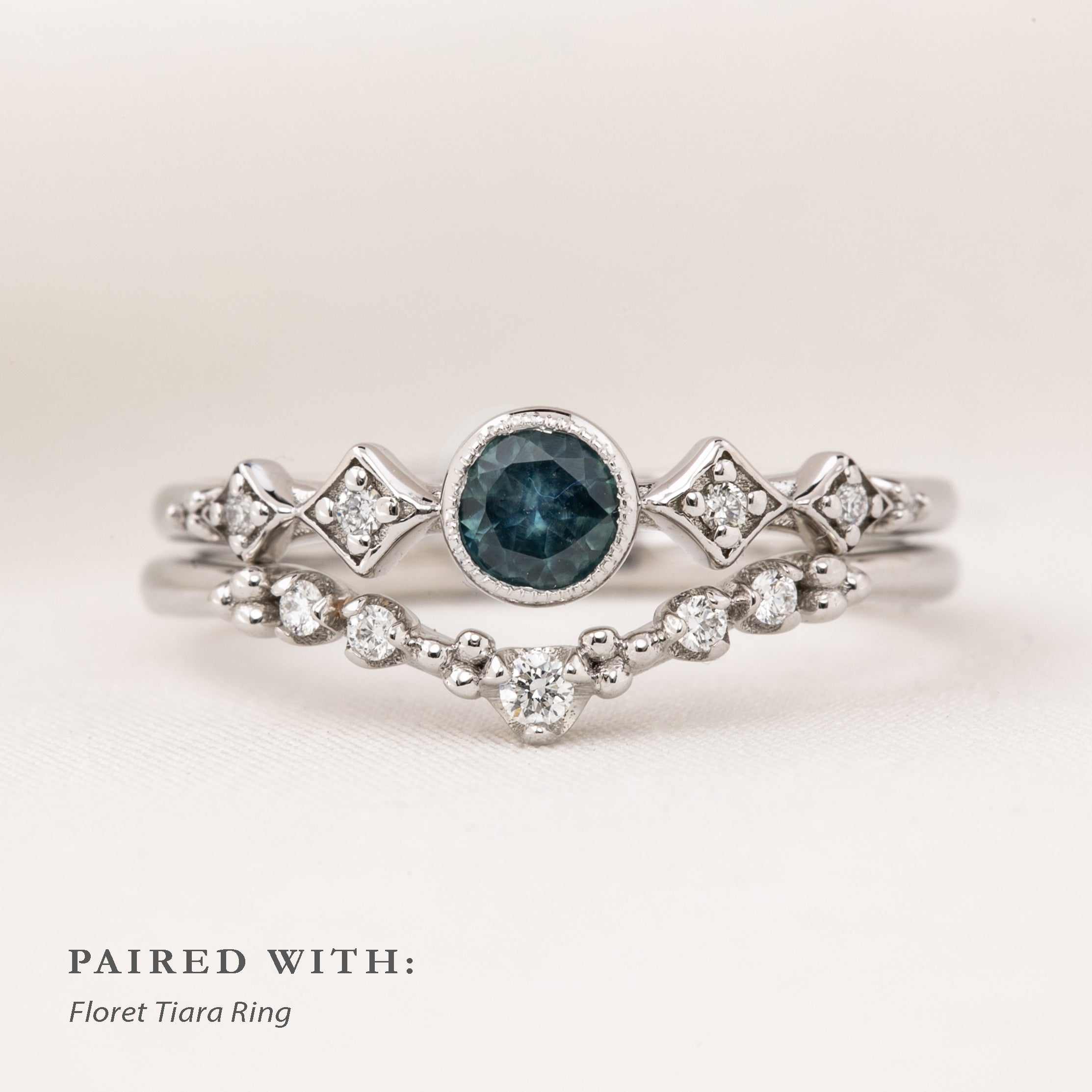 Celeste Ring, 0.35ct Montana Sapphire