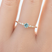 Estel Fleur Ring, 0.40ct Montana Sapphire