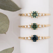 Estel Fleur Ring, 0.40ct Queensland Sapphire