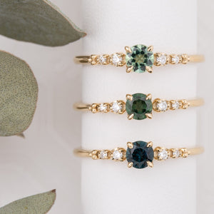 Estel Fleur Ring, 0.40ct Queensland Sapphire