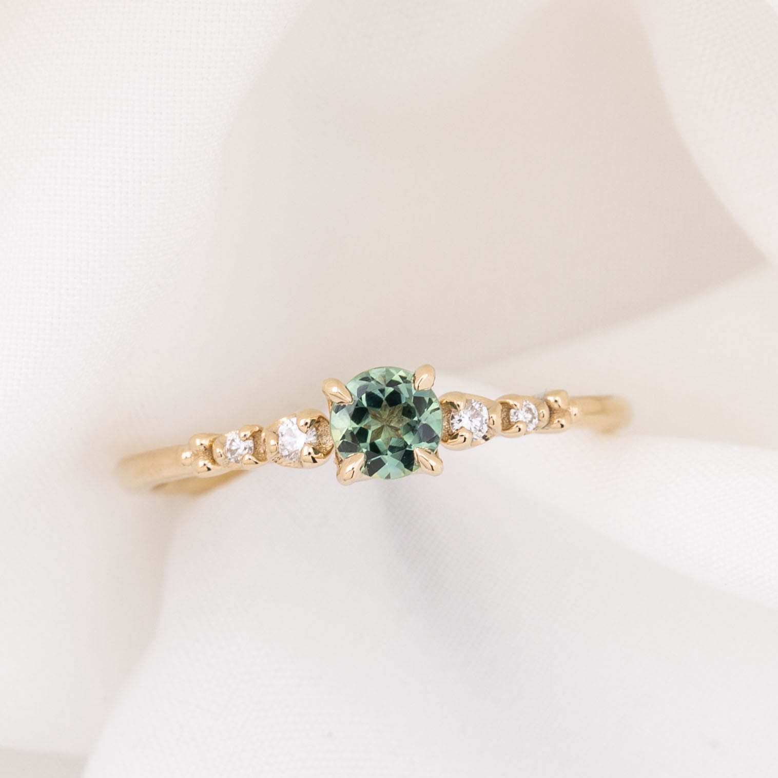 Estel Fleur Ring, 0.40ct Queensland Sapphire