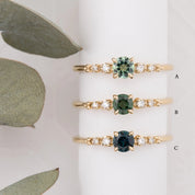 Estel Fleur Ring, 0.40ct Queensland Sapphire