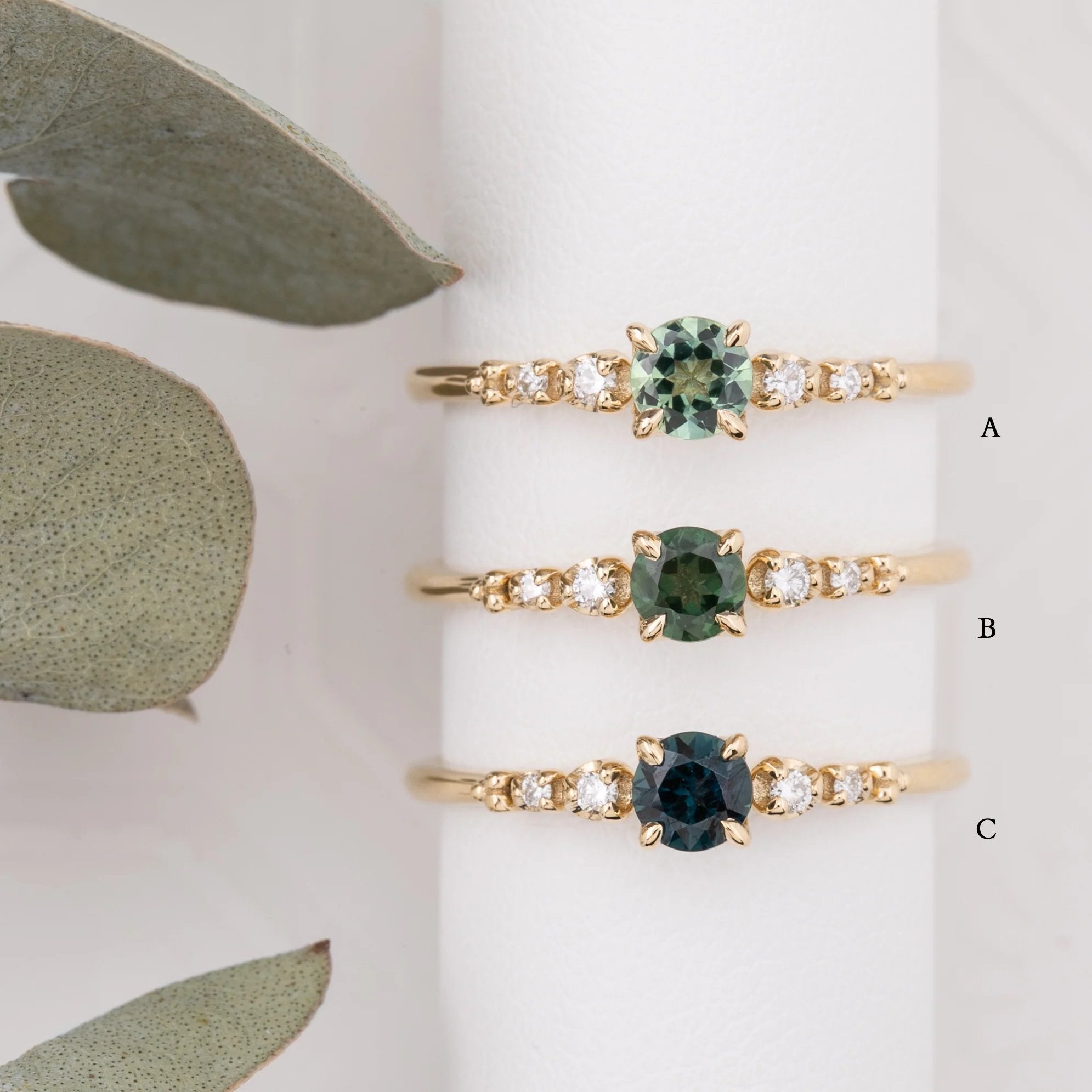 Estel Fleur Ring, 0.40ct Queensland Sapphire
