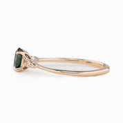 Estel Ring, 0.80ct Montana Sapphire, oval shape gemstone