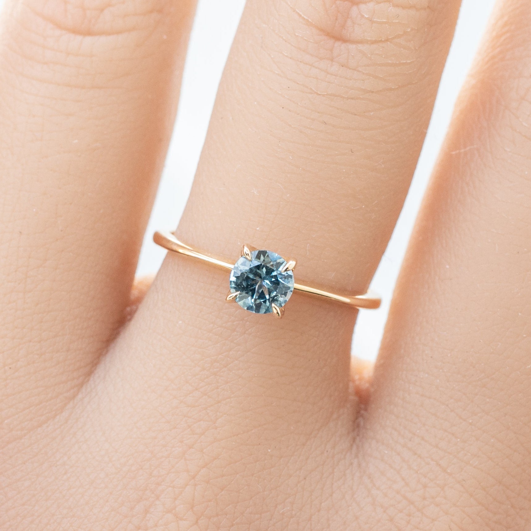Sara Ring, 0.55ct Montana Sapphire