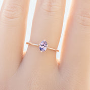 Alice Ring, 0.60ct Purple Sapphire