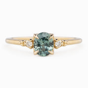 Estel Ring, 0.80ct Montana Sapphire, oval shape gemstone