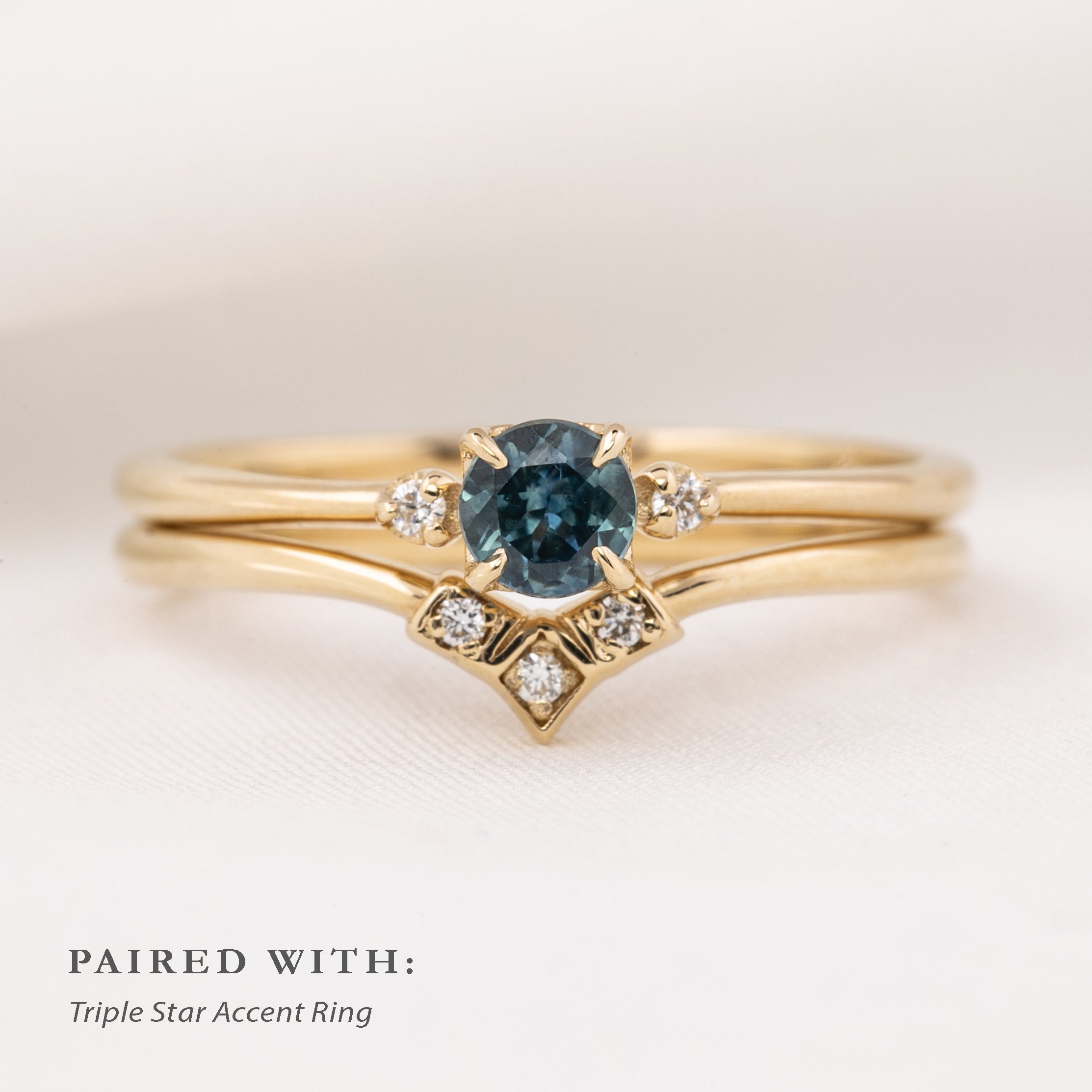 Sofia Ring, 0.30ct Montana Sapphire of your choice