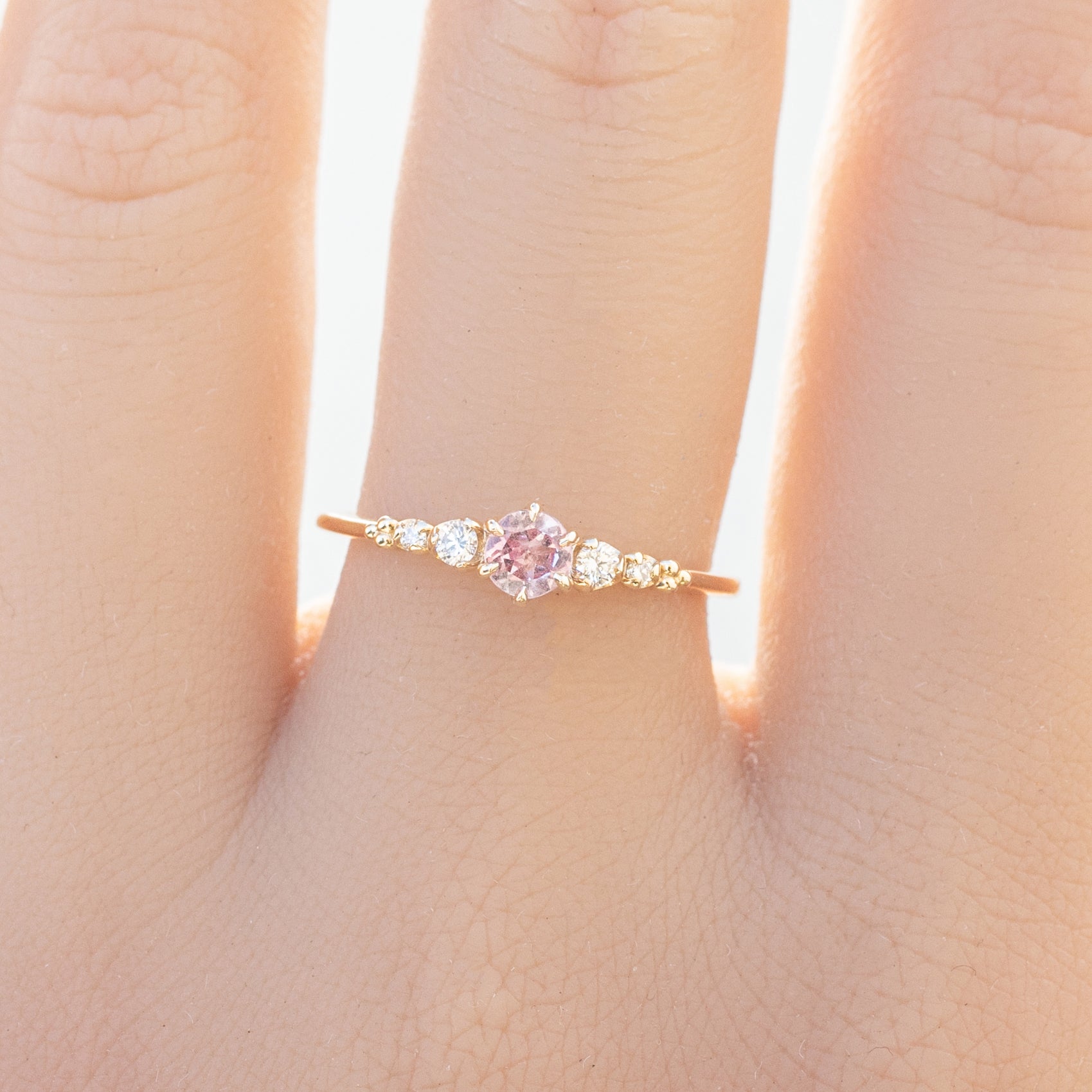 Estel Fleur Ring, 0.30ct Madagascar Sapphire