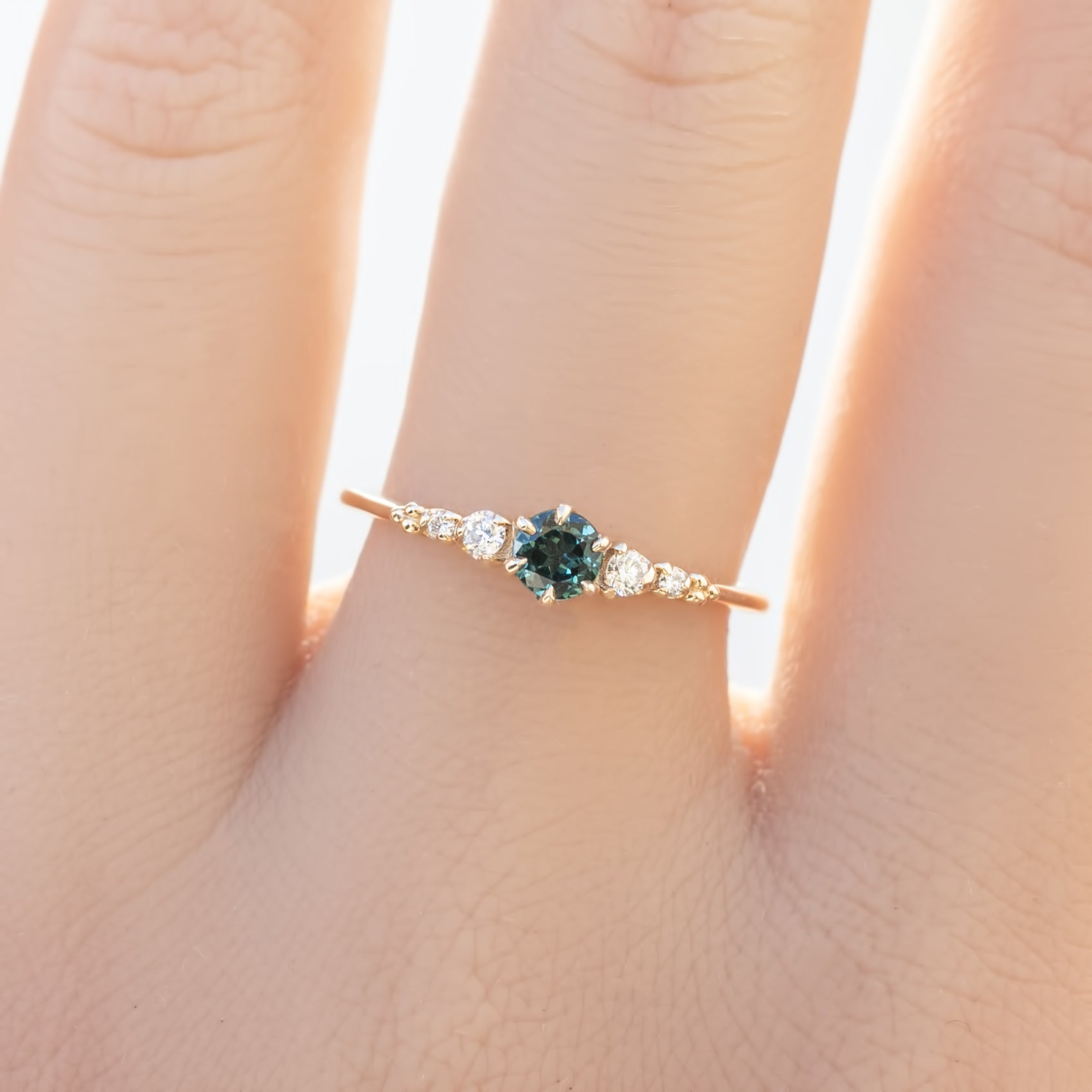 Estel Fleur Ring, 0.30ct Queensland Sapphire