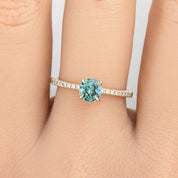 Maria Ring, 0.75ct Montana Sapphire
