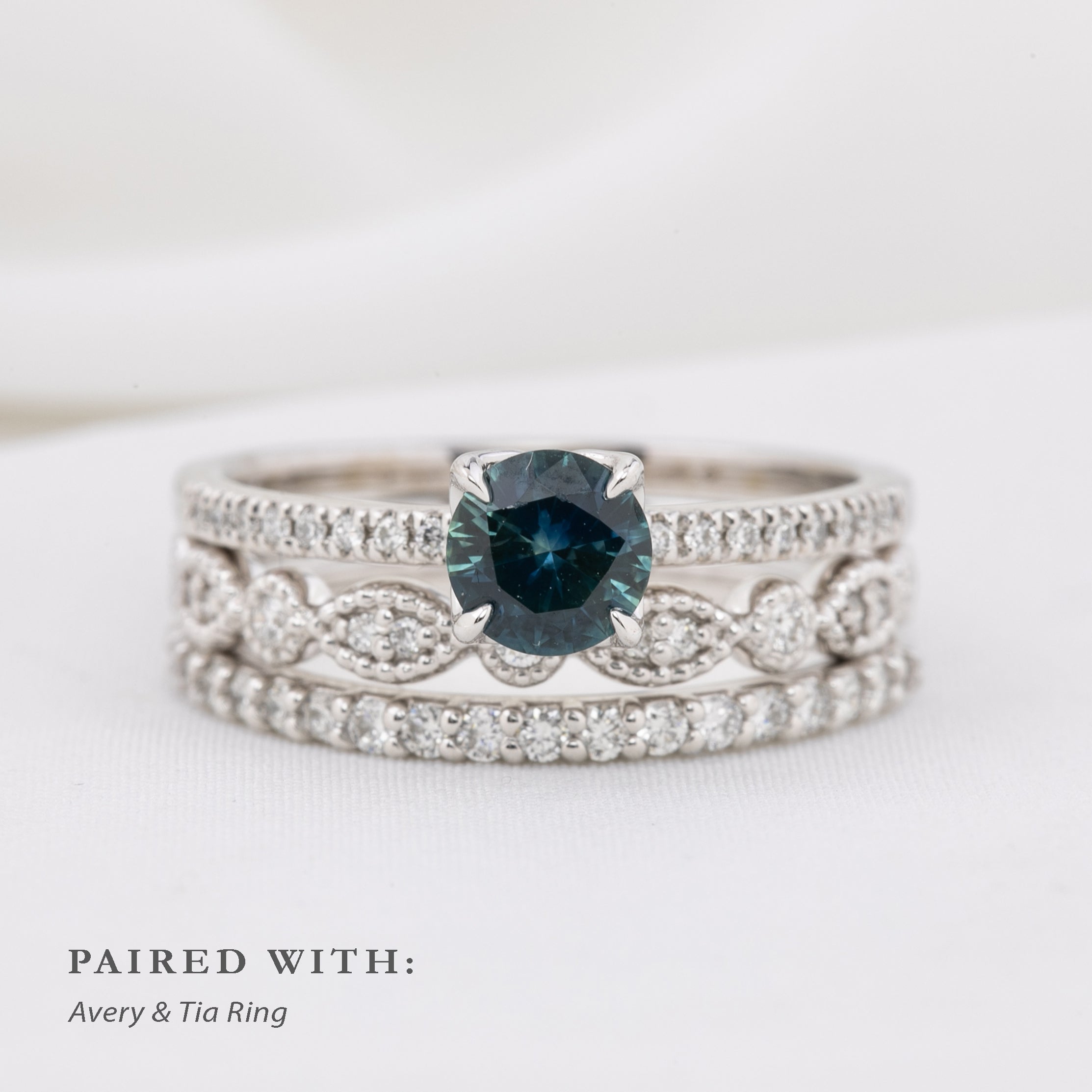 Maria Ring, 0.75ct Montana Sapphire