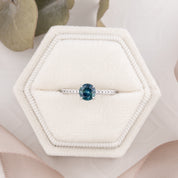 Maria Ring, 0.75ct Montana Sapphire