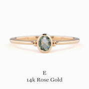 Iris Ring, 0.30ct Unheated Madagascar Sapphire, oval shape gemstone