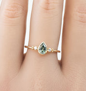 Estel Bezel Ring, 0.55ct Montana Sapphire