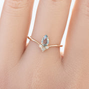 Genevie Ring, 0.35ct Madagascar Sapphire