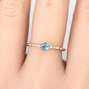 Candy Ring, 0.45ct Montana Sapphire, oval shape gemstone