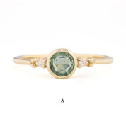 Estel Bezel Ring, 0.50ct Madagascar Sapphire