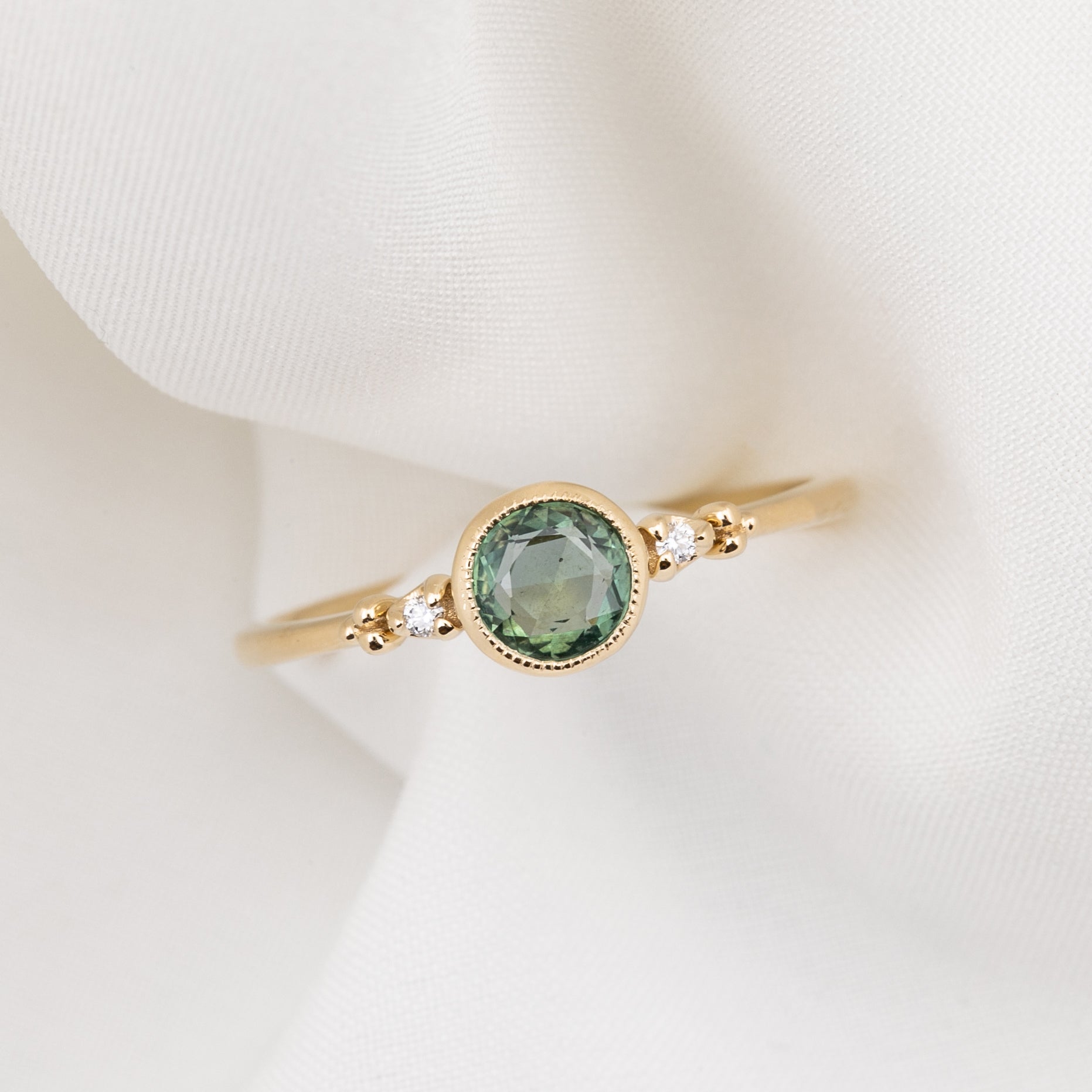 Estel Bezel Ring, 0.50ct Madagascar Sapphire