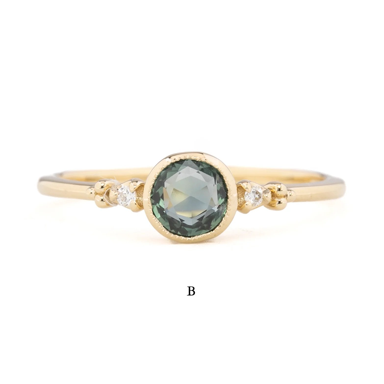 Estel Bezel Ring, 0.50ct Madagascar Sapphire