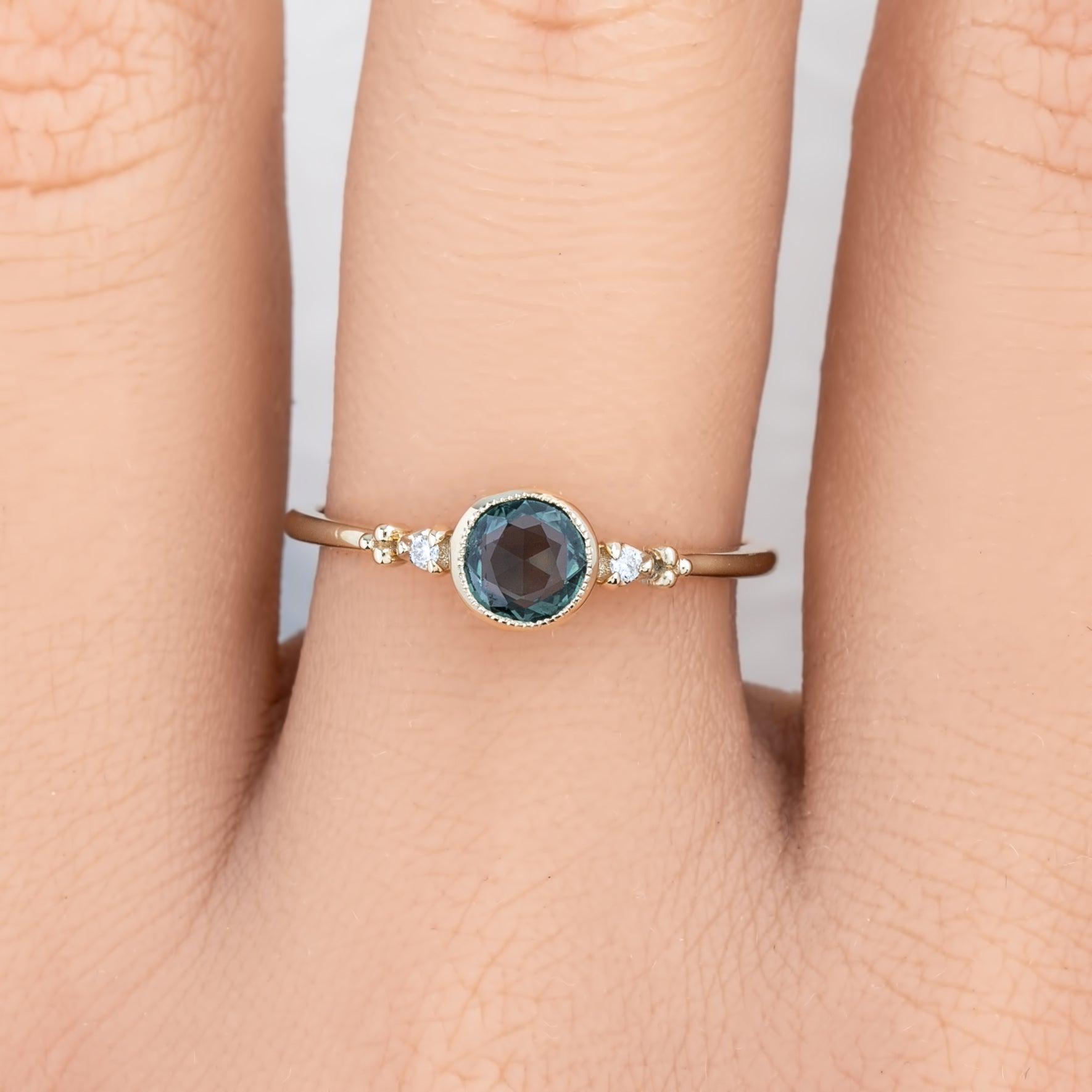 Estel Bezel Ring, 0.50ct Madagascar Sapphire