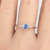 Estel Bezel Ring, 0.55ct Tunduru Sapphire