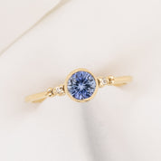 Estel Bezel Ring, 0.55ct Tunduru Sapphire