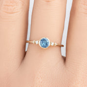 Estel Bezel Ring, 0.55ct Tunduru Sapphire