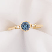 Estel Bezel Ring, 0.55ct Tunduru Sapphire